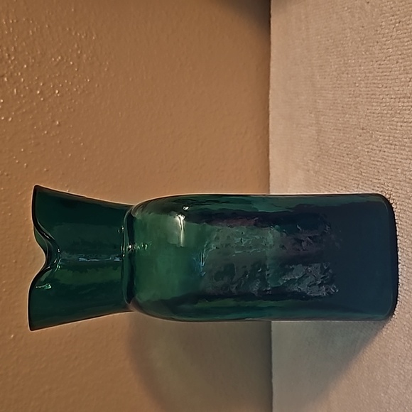 Blenko, 2000 Vintage Water bottle or called Two spouts Vase Seabreeze - Picture 3 of 9